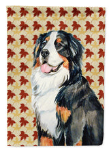 Load image into Gallery viewer, Bernese Mountain Dog Fall Leaves Portrait Flag Canvas House Size