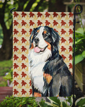 Load image into Gallery viewer, Bernese Mountain Dog Fall Leaves Portrait Garden Flag – Decorative Outdoor Yard Flag