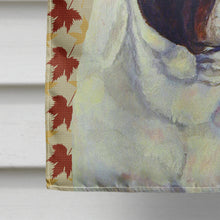 Load image into Gallery viewer, French Bulldog Fall Leaves Portrait Flag Canvas House Size