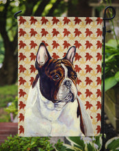 Load image into Gallery viewer, French Bulldog Fall Leaves Portrait Garden Flag – Decorative Outdoor Yard Flag