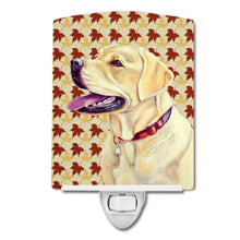 Load image into Gallery viewer, Labrador Fall Leaves Portrait Ceramic Night Light LH9113CNL