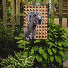 Load image into Gallery viewer, Weimaraner Fall Leaves Portrait Garden Flag – Decorative Outdoor Yard Flag