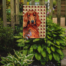 Load image into Gallery viewer, Irish Setter Fall Leaves Portrait Garden Flag – Decorative Outdoor Yard Flag