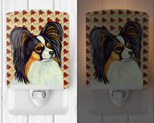 Load image into Gallery viewer, Papillon Fall Leaves Portrait Ceramic Night Light LH9120CNL