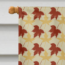 Load image into Gallery viewer, Chinese Crested Fall Leaves Portrait Flag Canvas House Size