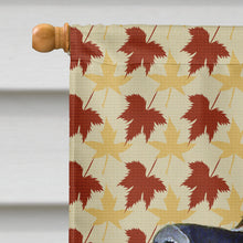 Load image into Gallery viewer, Leonberger Fall Leaves Portrait Flag Canvas House Size