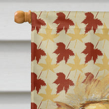 Load image into Gallery viewer, Tibetan Spaniel Fall Leaves Portrait Flag Canvas House Size