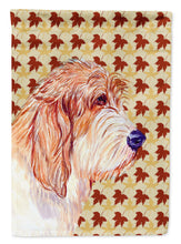 Load image into Gallery viewer, Petit Basset Griffon Vendeen Fall Leaves Portrait Flag Canvas House Size