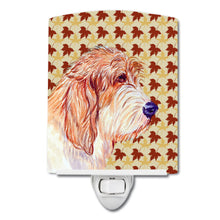 Load image into Gallery viewer, Petit Basset Griffon Vendeen Fall Leaves Portrait Ceramic Night Light LH9127CNL