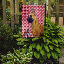 Load image into Gallery viewer, Great Dane Hearts Love and Valentine's Day Portrait Garden Flag – Decorative Outdoor Yard Flag