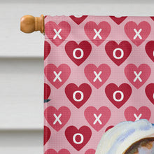 Load image into Gallery viewer, Great Dane Hearts Love Valentine's Day Flag Canvas House Size