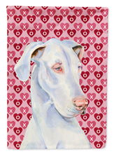 Load image into Gallery viewer, Great Dane Hearts Love Valentine's Day Flag Canvas House Size