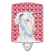 Load image into Gallery viewer, Great Dane Hearts Love and Valentine's Day Portrait Ceramic Night Light LH9131CNL