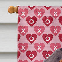 Load image into Gallery viewer, Dachshund Hearts Love Valentine's Day Flag Canvas House Size