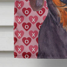 Load image into Gallery viewer, Dachshund Hearts Love Valentine's Day Flag Canvas House Size