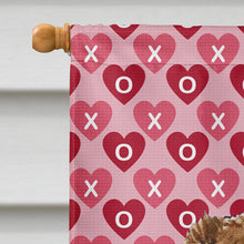 Load image into Gallery viewer, Australian Shepherd Hearts Love and Valentine's Day  Flag Canvas House Size