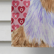 Load image into Gallery viewer, Australian Shepherd Hearts Love and Valentine's Day  Flag Canvas House Size