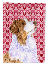 Load image into Gallery viewer, Australian Shepherd Hearts Love and Valentine's Day  Flag Canvas House Size