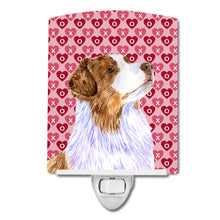 Load image into Gallery viewer, Australian Shepherd Hearts Love Valentine's Day Ceramic Night Light LH9138CNL