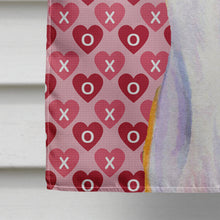 Load image into Gallery viewer, Whippet Hearts Love and Valentine's Day Portrait Flag Canvas House Size