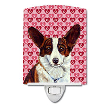 Load image into Gallery viewer, Corgi Hearts Love and Valentine's Day Portrait Ceramic Night Light LH9153CNL