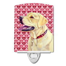 Load image into Gallery viewer, Labrador Hearts Love and Valentine's Day Portrait Ceramic Night Light LH9158CNL