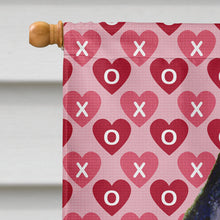 Load image into Gallery viewer, Schipperke Hearts Love and Valentine's Day Portrait Flag Canvas House Size