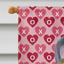 Load image into Gallery viewer, French Bulldog Hearts Love Valentine's Day Flag Canvas House Size