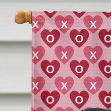 Load image into Gallery viewer, Brussels Griffon Hearts Love and Valentine's Day  Flag Canvas House Size