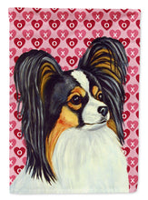 Load image into Gallery viewer, Papillon Hearts Love Valentine's Day Flag Canvas House Size
