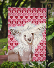 Load image into Gallery viewer, Chinese Crested Hearts Love and Valentine's Day Portrait Garden Flag – Decorative Outdoor Yard Flag