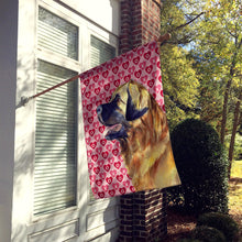 Load image into Gallery viewer, Leonberger Hearts Love and Valentine's Day Portrait Flag Canvas House Size