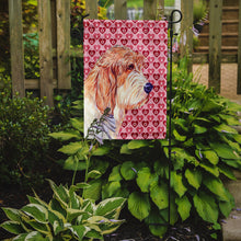 Load image into Gallery viewer, Petit Basset Griffon Vendeen Hearts Love Valentine's Day Garden Flag – Decorative Outdoor Yard Flag