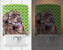 Load image into Gallery viewer, Newfoundland St. Patrick's Day Shamrock Portrait Ceramic Night Light LH9174CNL