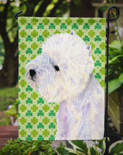 Load image into Gallery viewer, Westie St. Patrick's Day Shamrock Portrait Garden Flag – Decorative Outdoor Yard Flag