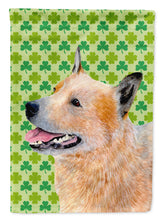 Load image into Gallery viewer, Australian Cattle Dog St. Patrick's Day Shamrock  Flag Canvas House Size