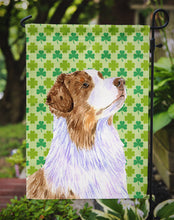 Load image into Gallery viewer, Australian Shepherd St. Patrick's Day Shamrock Garden Flag – Decorative Outdoor Yard Flag