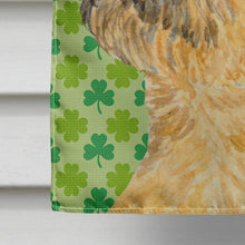 Load image into Gallery viewer, Border Terrier St. Patrick's Day Shamrock Portrait Flag Canvas House Size