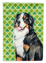 Load image into Gallery viewer, Bernese Mountain Dog St. Patrick's Day Shamrock Portrait Flag Canvas House Size