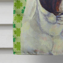Load image into Gallery viewer, French Bulldog St. Patrick's Day Shamrock Flag Canvas House Size