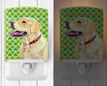 Load image into Gallery viewer, Labrador St. Patrick's Day Shamrock Portrait Ceramic Night Light LH9203CNL