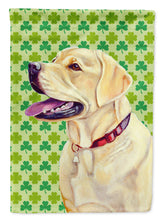Load image into Gallery viewer, Labrador St. Patrick's Day Shamrock Portrait Garden Flag – Decorative Outdoor Yard Flag