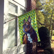 Load image into Gallery viewer, French Bulldog St. Patrick's Day Shamrock Flag Canvas House Size