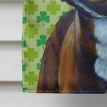 Load image into Gallery viewer, French Bulldog St. Patrick's Day Shamrock Flag Canvas House Size