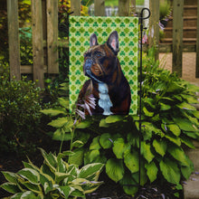Load image into Gallery viewer, French Bulldog St. Patrick's Day Shamrock Portrait Garden Flag – Decorative Outdoor Yard Flag