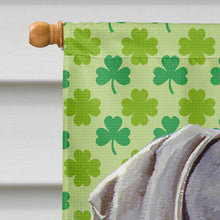 Load image into Gallery viewer, Weimaraner St. Patrick's Day Shamrock Portrait Flag Canvas House Size