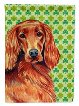 Load image into Gallery viewer, Irish Setter St. Patrick's Day Shamrock Portrait Flag Canvas House Size