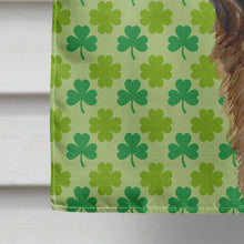 Load image into Gallery viewer, Leonberger St. Patrick's Day Shamrock Portrait Flag Canvas House Size