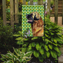 Load image into Gallery viewer, Leonberger St. Patrick's Day Shamrock Portrait Garden Flag – Decorative Outdoor Yard Flag