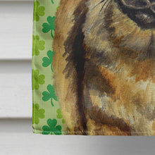 Load image into Gallery viewer, Tibetan Spaniel St. Patrick's Day Shamrock Portrait Flag Canvas House Size